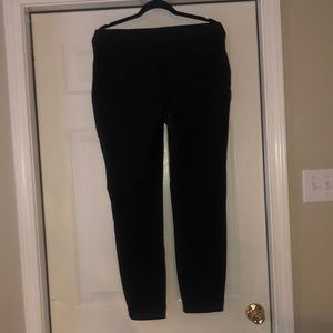 Womens size Medium regular black trousers with waist band, like new